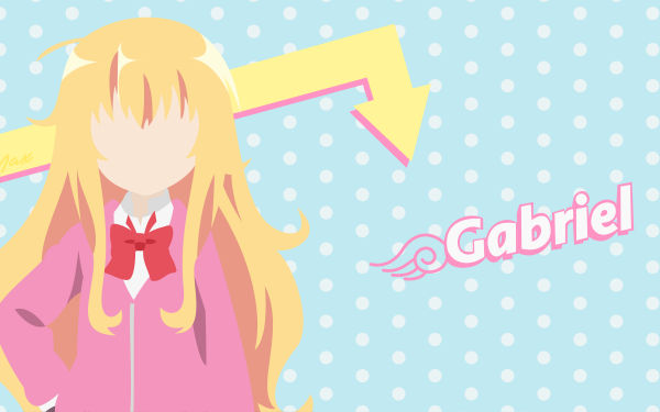 Anime Gabriel DropOut Gabriel Tenma White HD Wallpaper | Background Image