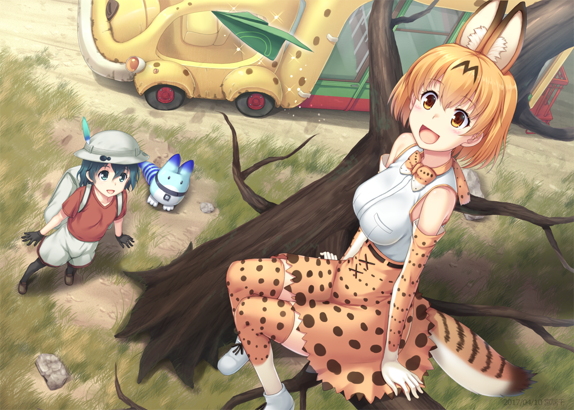 Download Lucky Beast (Kemono Friends) Kaban (Kemono Friends) Serval ...