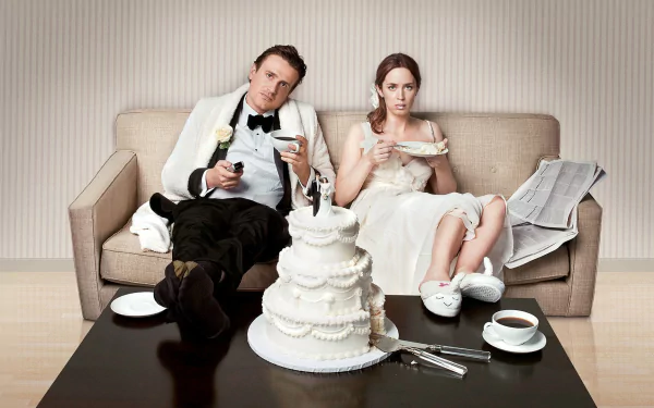 Emily Blunt Jason Segel movie The Five-Year Engagement HD Desktop Wallpaper | Background Image