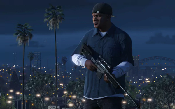Franklin Clinton video game Grand Theft Auto V HD Desktop Wallpaper | Background Image