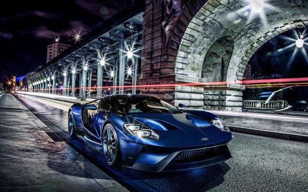 Vehicles Ford GT Ford Car Night Supercar HD Wallpaper | Background Image