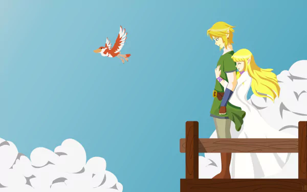 Princess Zelda Link video game The Legend Of Zelda: Skyward Sword HD Desktop Wallpaper | Background Image