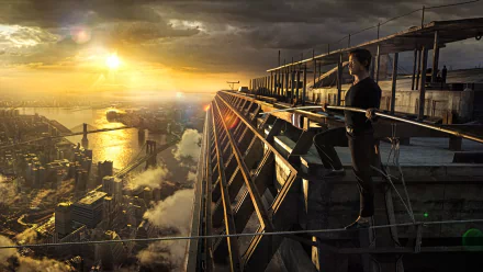 Joseph Gordon-Levitt movie The Walk (2015) HD Desktop Wallpaper | Background Image