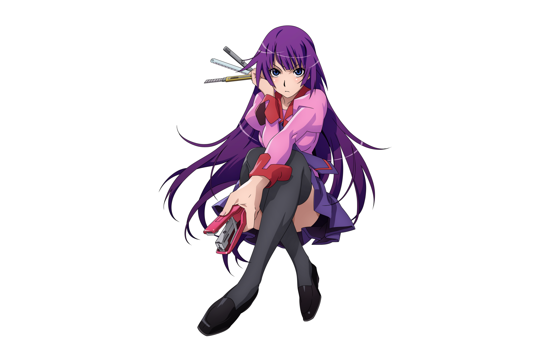 Download Hitagi Senjōgahara Anime Monogatari (Series) 4k Ultra HD Wallpaper