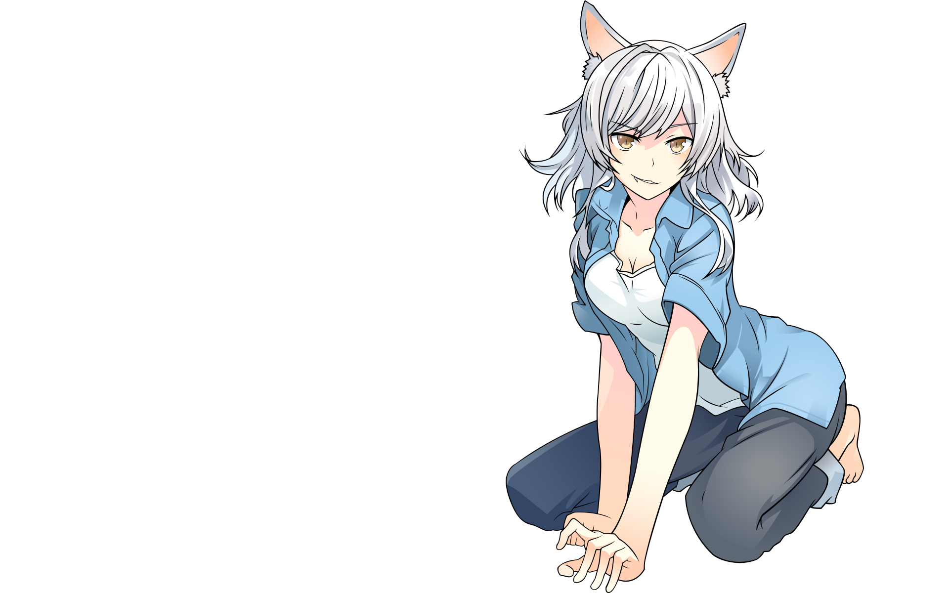 Download Black Hanekawa Tsubasa Hanekawa Anime Monogatari (Series) 4k Ultra HD Wallpaper