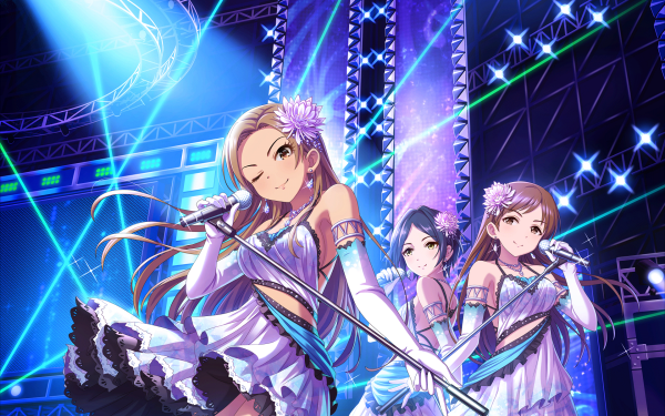 Anime THE iDOLM@STER: Cinderella Girls Starlight Stage THE iDOLM@STER Kanade Hayami Ryo Matsunaga Minami Nitta HD Wallpaper | Background Image