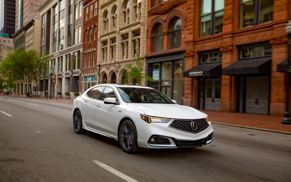 white car car Acura vehicle Acura TLX HD Desktop Wallpaper | Background Image
