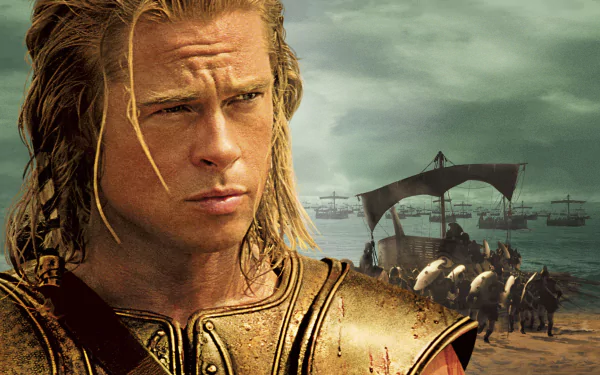 Brad Pitt movie Troy HD Desktop Wallpaper | Background Image