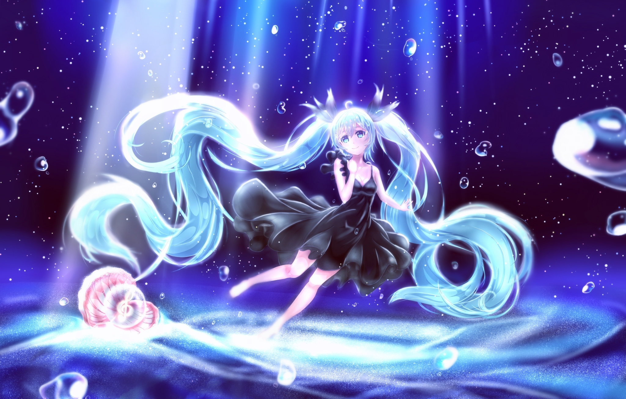 Download Hatsune Miku Anime Vocaloid HD Wallpaper