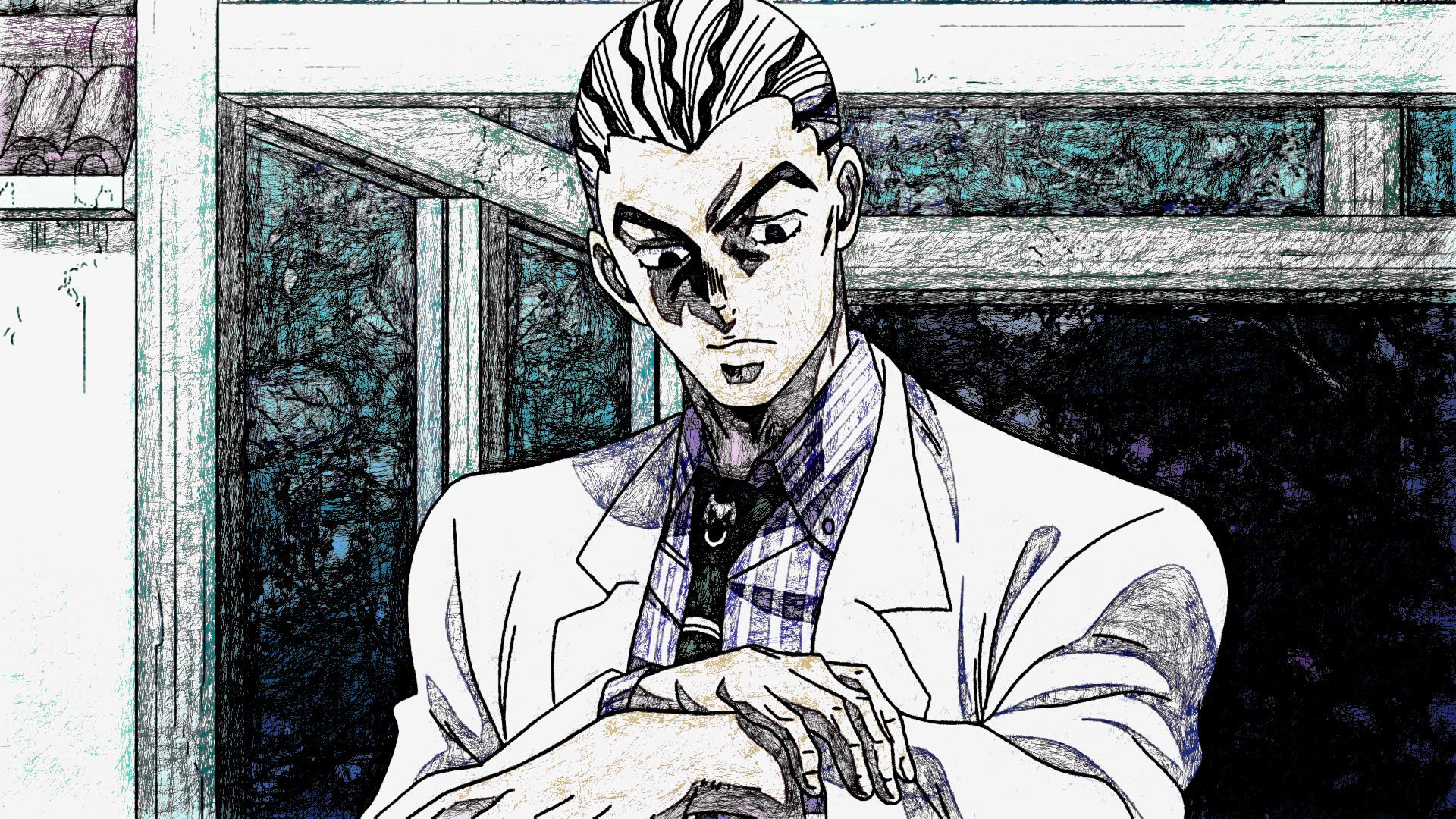 Download Yoshikage Kira Kosaku Kawajiri Anime Jojo's Bizarre Adventure ...