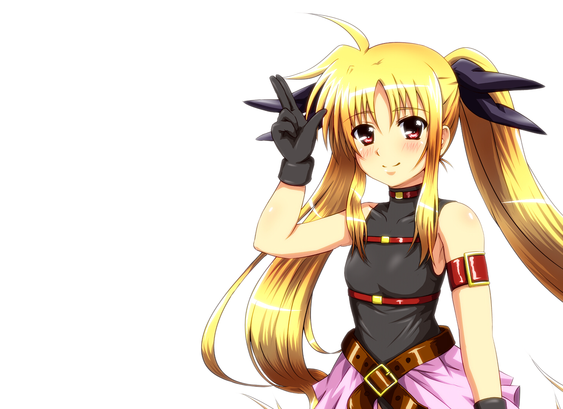 Download Fate Testarossa Anime Magical Girl Lyrical Nanoha HD Wallpaper