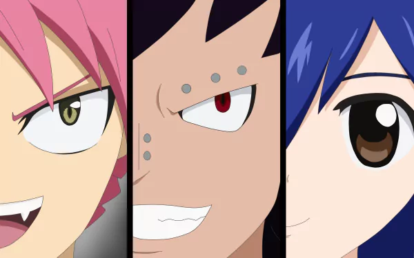 Wendy Marvell Gajeel Redfox Natsu Dragneel Anime Fairy Tail HD Desktop Wallpaper | Background Image