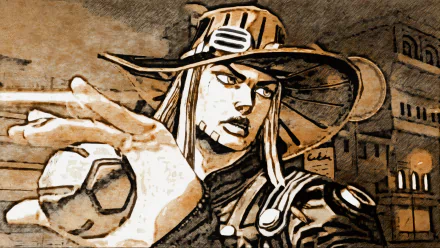 Gyro Zeppeli Anime Jojo's Bizarre Adventure HD Desktop Wallpaper | Background Image