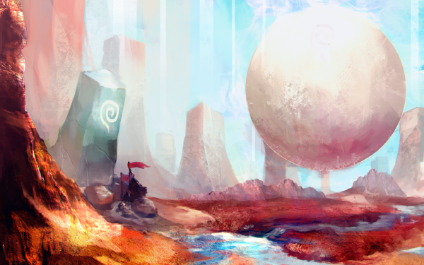 Fantasy Landscape Sphere HD Wallpaper | Background Image