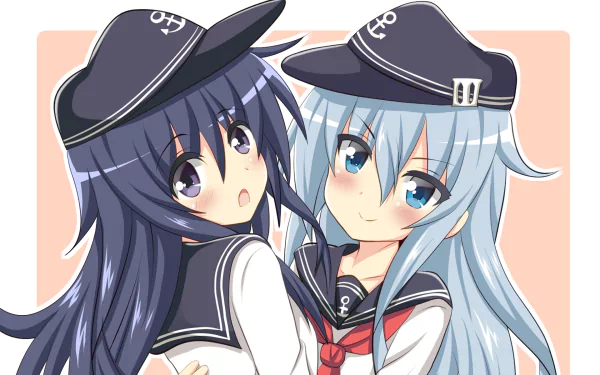 Hibiki (Kancolle) Akatsuki (KanColle) Anime Kantai Collection HD Desktop Wallpaper | Background Image