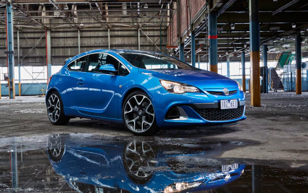compact car reflection car opel vehicle Opel Astra HD Desktop Wallpaper | Background Image