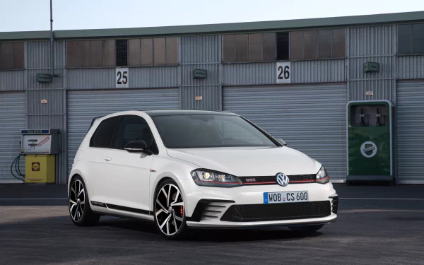 compact car white car car Volkswagen vehicle Volkswagen Golf GTI HD Desktop Wallpaper | Background Image