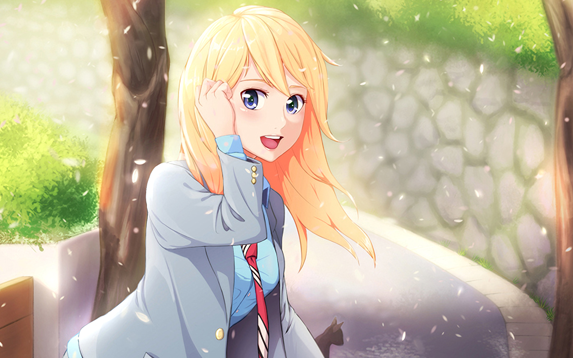 Download Kaori Miyazono Anime Your Lie In April HD Wallpaper