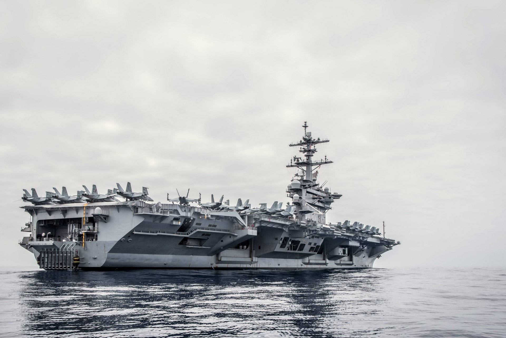 Download Warship Aircraft Carrier Military USS Theodore Roosevelt (CVN-71) HD Wallpaper