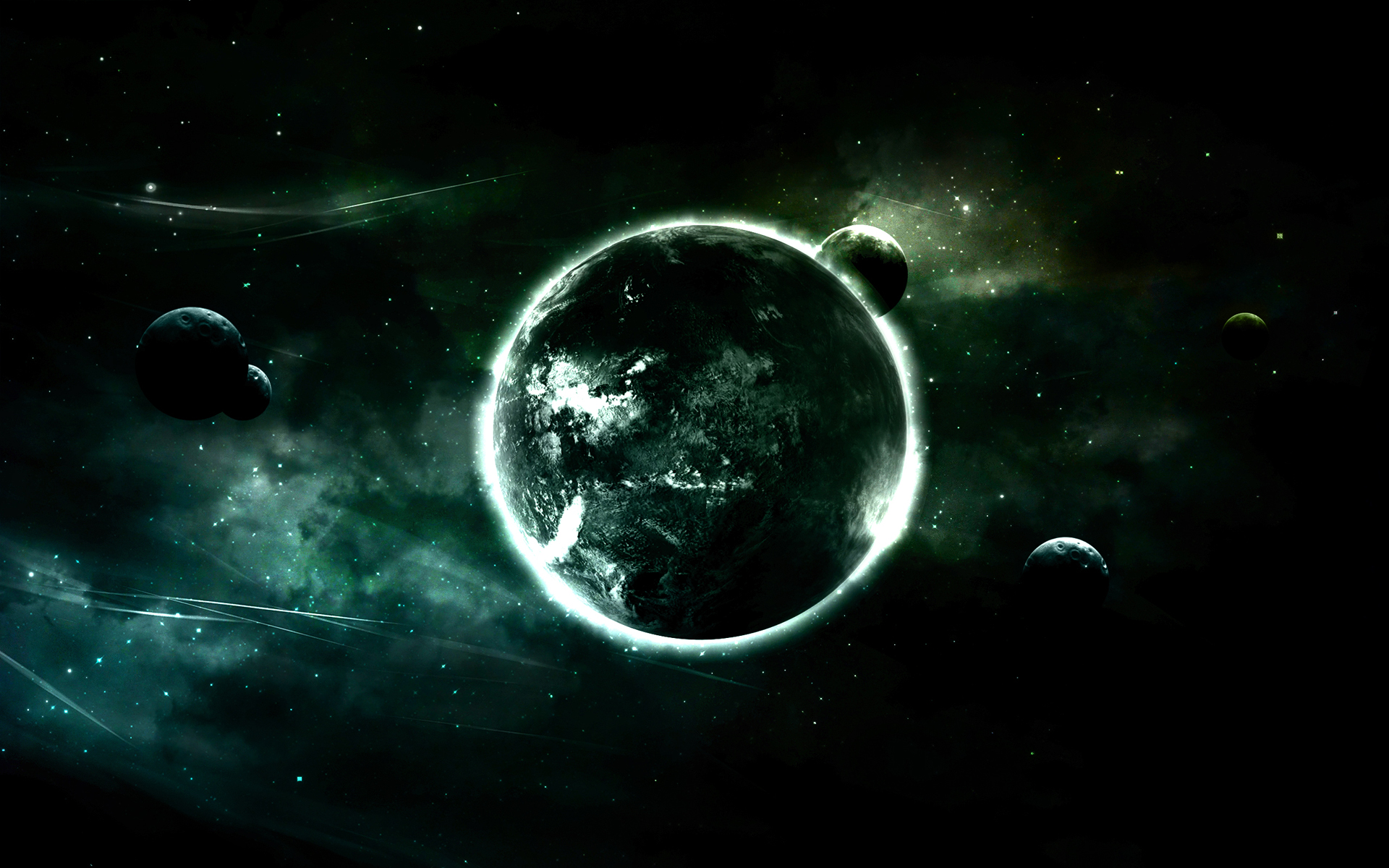 Wallpaper dark, Star, night, planet, space ships, Sci Fi images for  desktop, section космос - download