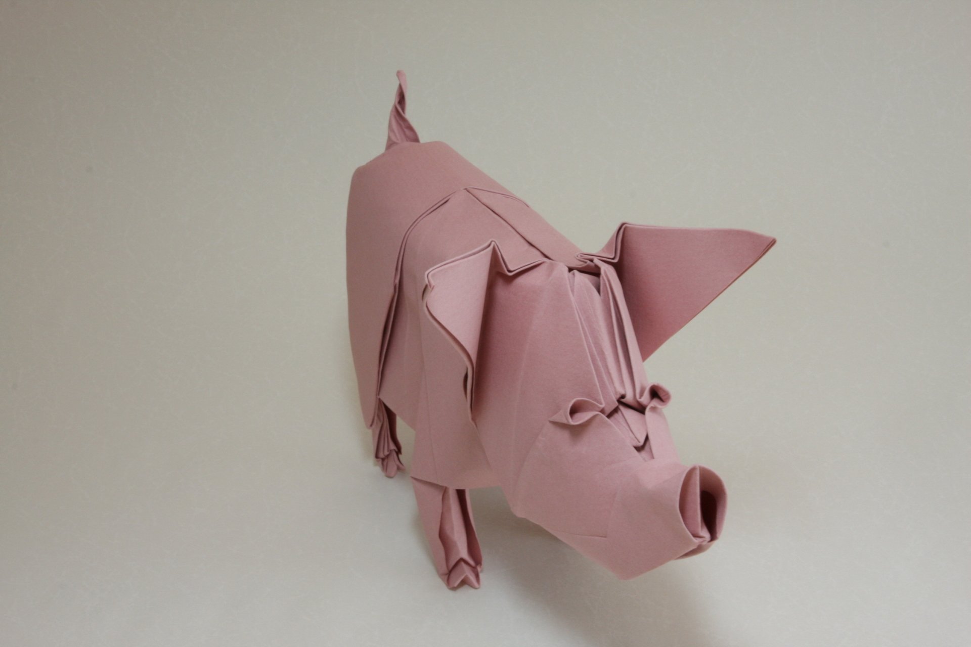 Download Pig Man Made Origami HD Wallpaper