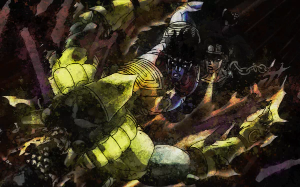The World (Jojo's Bizarre Adventure) Star Platinum (Jojo's Bizarre Adventure) Jotaro Kujo Anime Jojo's Bizarre Adventure HD Desktop Wallpaper | Background Image