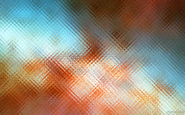 Abstract minimalist blue and orange glass texture with a subtle crisscross pattern, designed as an HD PC desktop wallpaper and background.
