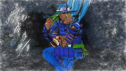 Gyro Zeppeli Anime Jojo's Bizarre Adventure HD Desktop Wallpaper | Background Image