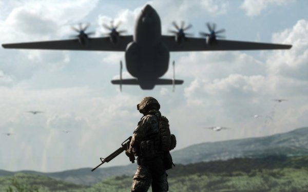 Video Game Battlefield 3 Battlefield Soldier Transport Aircraft Warplane Aircraft HD Wallpaper | Background Image