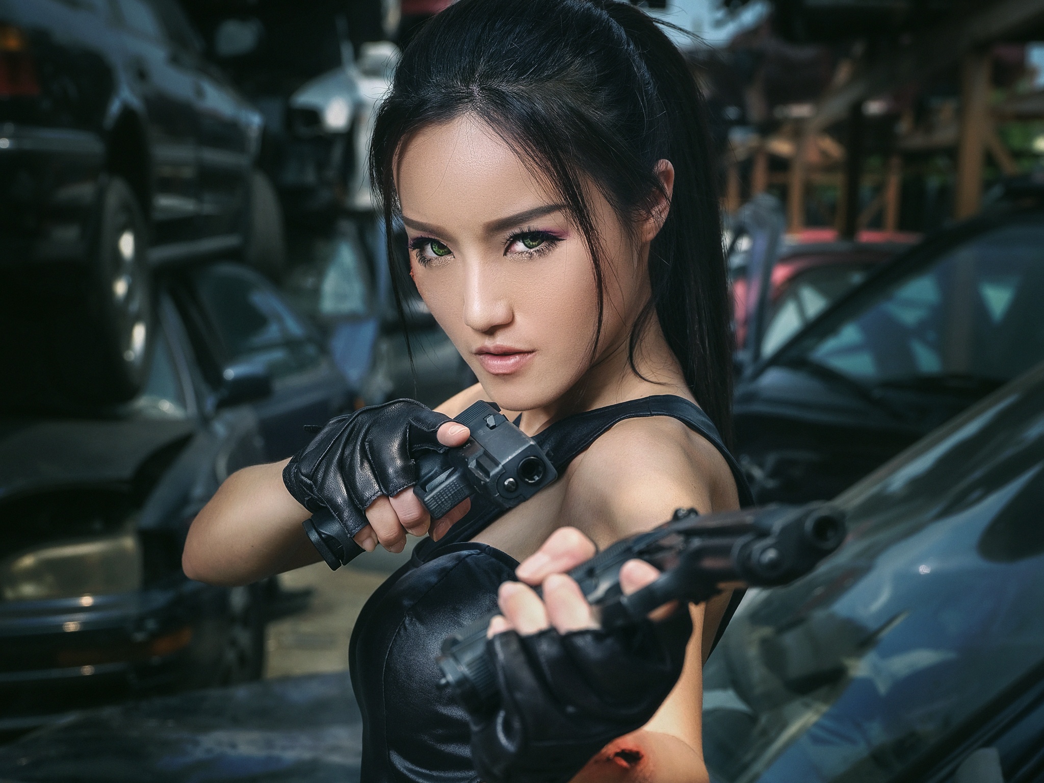 Gilr Rapper Gun Girls & Guns HD Wallpaper by 雲上神仙