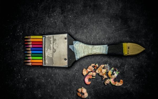 Photography Pencil Humor Colors HD Wallpaper | Background Image