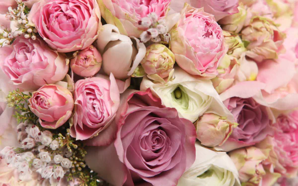  Pink and White Flowers