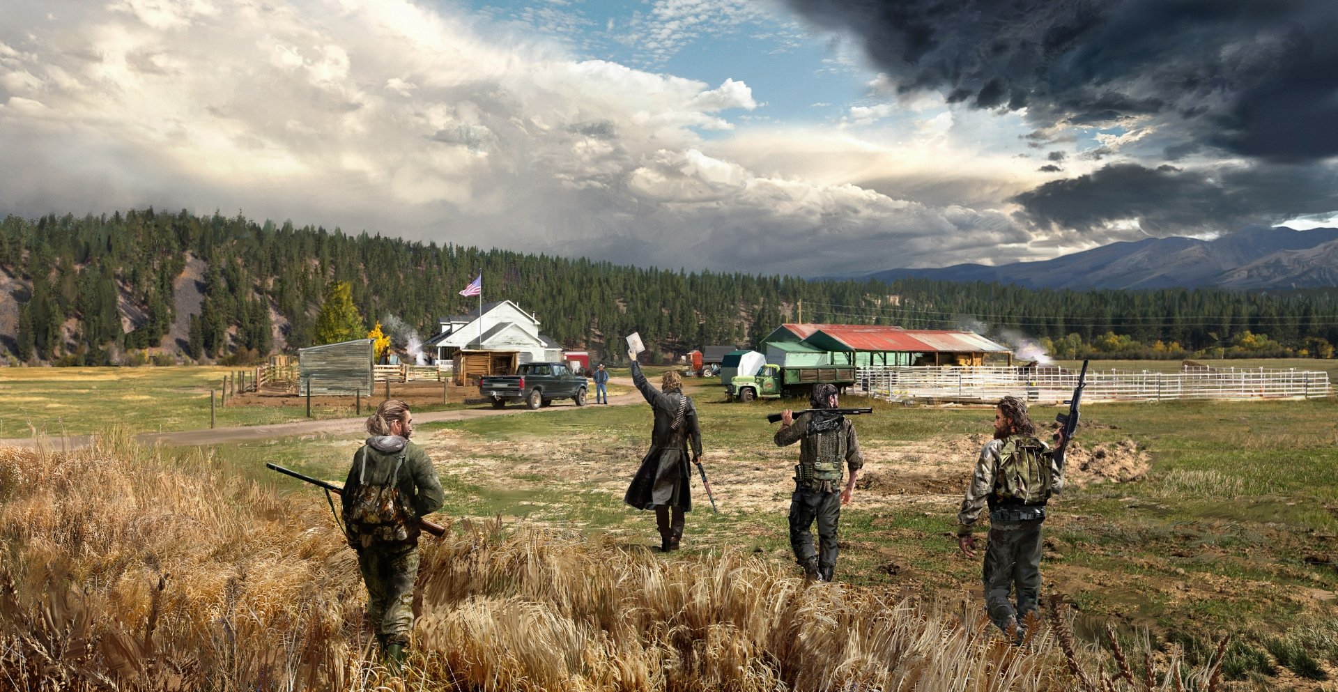 Far Cry 5 Countryside Conflict - 4K Ultra HD Wallpaper