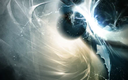 An abstract CGI image featuring dynamic light patterns, available in HD resolution. This cool, artistic image makes for an eye-catching desktop wallpaper and background.