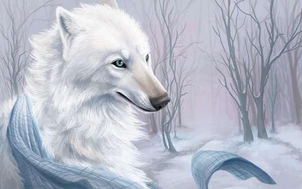 Fantasy Wolf Fantasy Animals Winter HD Wallpaper | Background Image