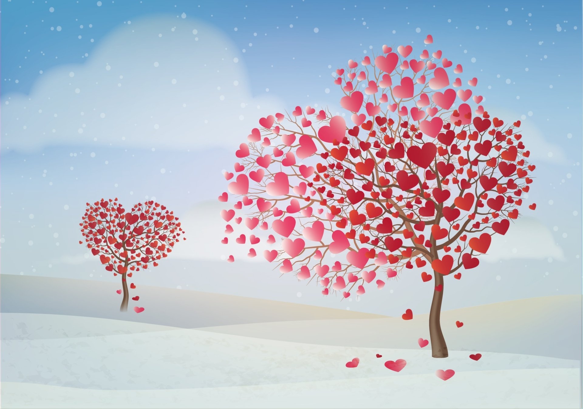 Download Red Heart Artistic Tree HD Wallpaper   Thumb 1920 839721 