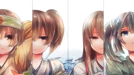 Hiryuu (Kancolle) Souryuu (Kancolle) Akagi (Kancolle) Kaga (Kancolle) Anime Kantai Collection HD Desktop Wallpaper | Background Image