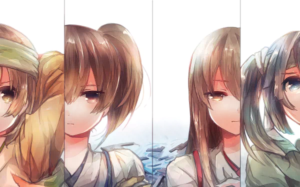 Hiryuu (Kancolle) Souryuu (Kancolle) Akagi (Kancolle) Kaga (Kancolle) Anime Kantai Collection HD Desktop Wallpaper | Background Image