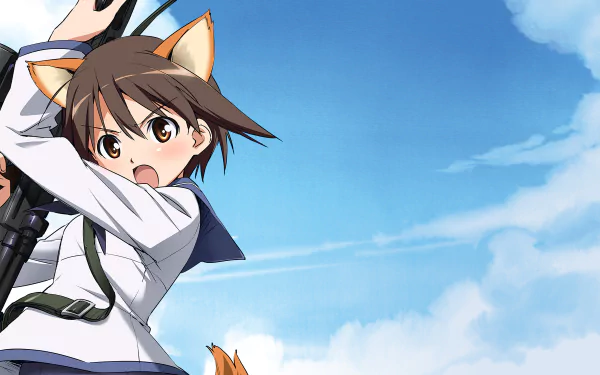 Yoshika Miyafuji Anime Strike Witches HD Desktop Wallpaper | Background Image
