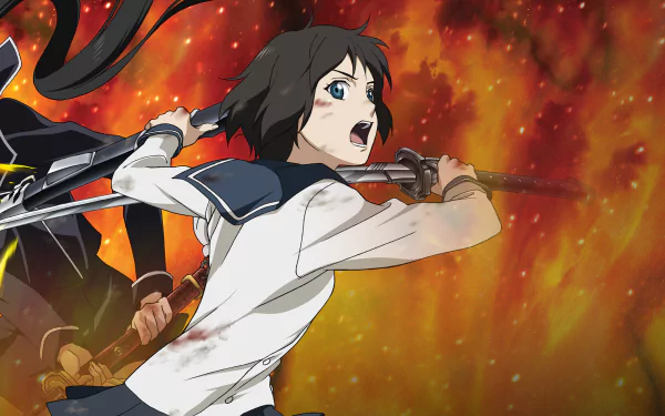 Kagura Tsuchimiya Yomi Isayama Anime Ga-Rei: Zero HD Desktop Wallpaper | Background Image