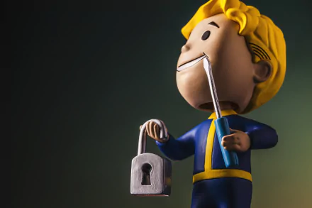 figurine Vault Boy video game Fallout HD Desktop Wallpaper | Background Image
