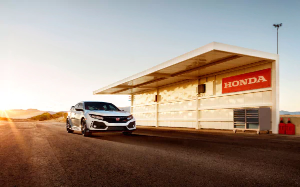 white car car Honda Honda Civic vehicle Honda Civic Type R HD Desktop Wallpaper | Background Image
