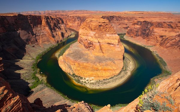 Earth Horseshoe Bend Canyons River Curves HD Wallpaper | Background Image