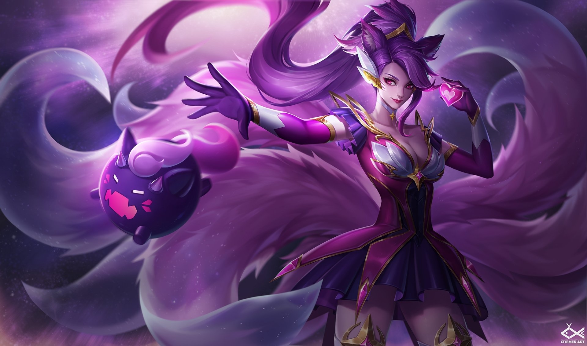 Star Guardian Ahri Papel De Parede HD Plano De Fundo X ID