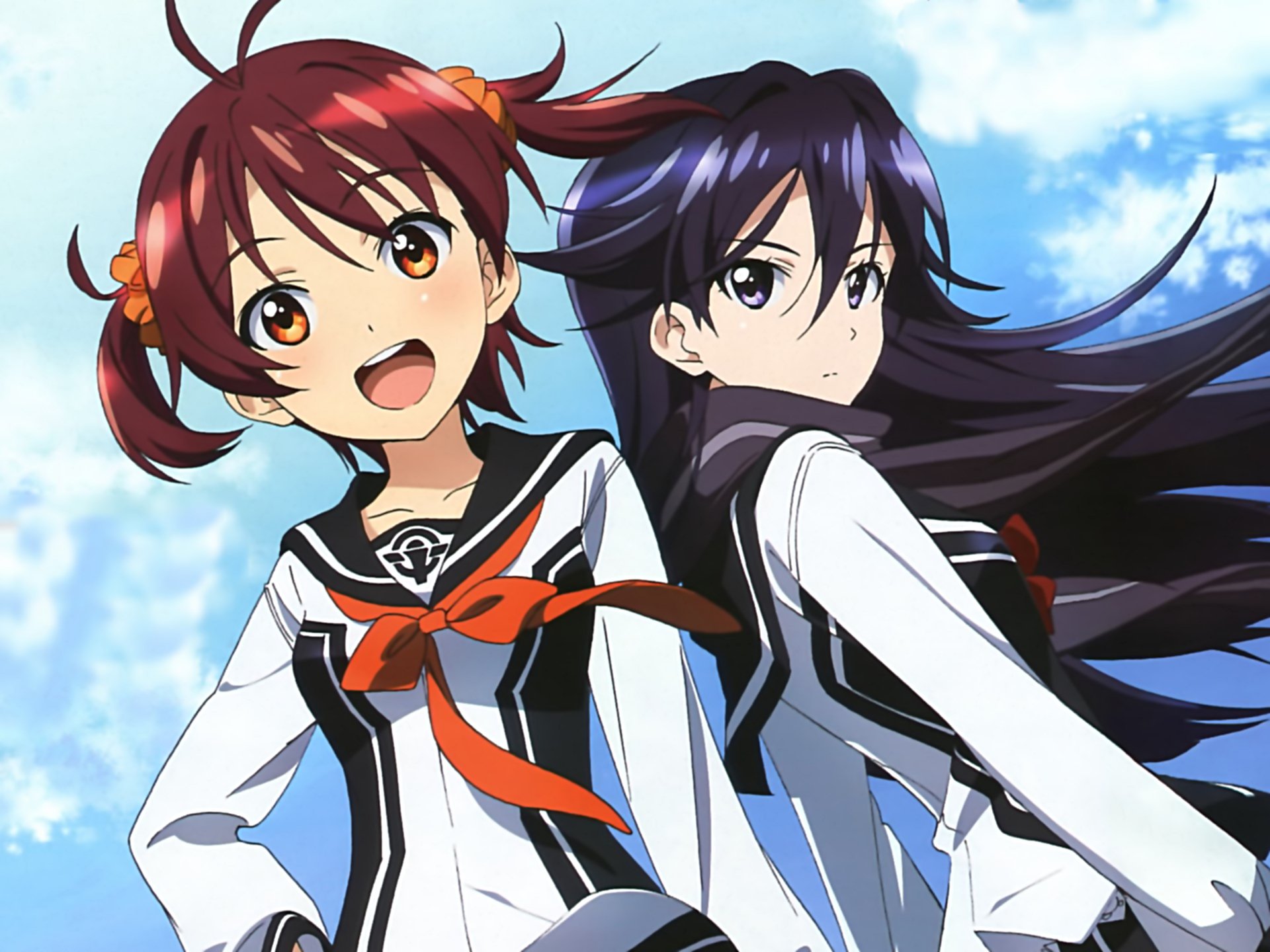 Download Rei Kuroki Akane Isshiki Anime Vividred Operation HD Wallpaper