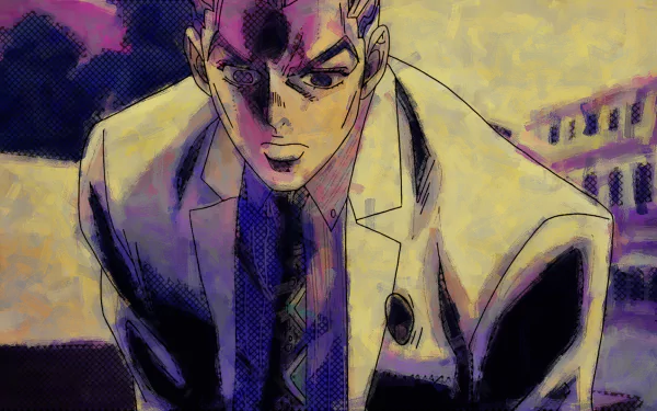 Yoshikage Kira Kosaku Kawajiri Anime Jojo's Bizarre Adventure HD Desktop Wallpaper | Background Image