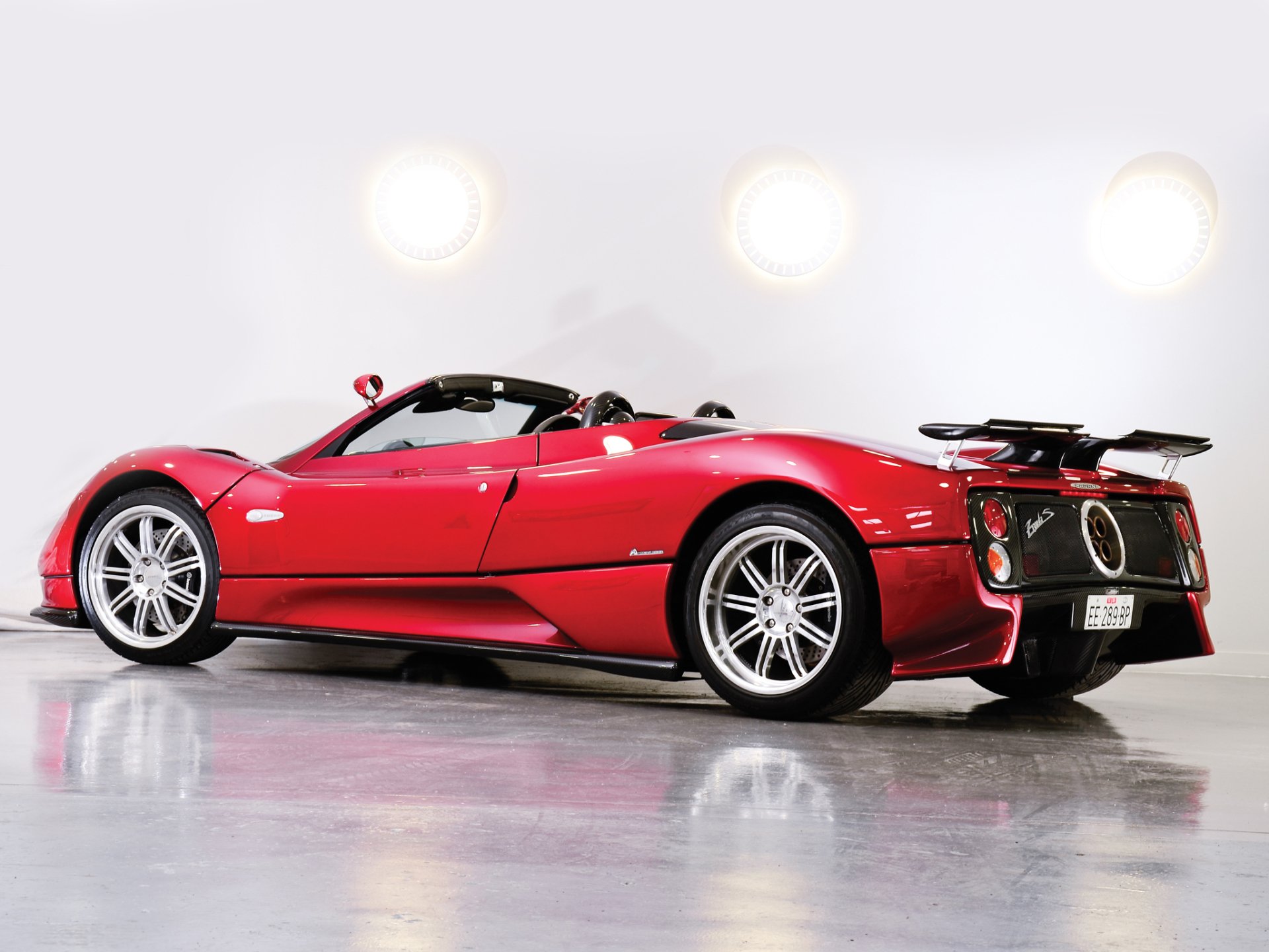 Download Car Supercar Pagani Pagani Zonda C12 Roadster Vehicle Pagani Zonda HD Wallpaper