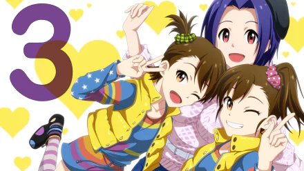 Azusa Miura Mami Futami Ami Futami Anime The iDOLM@STER HD Desktop Wallpaper | Background Image