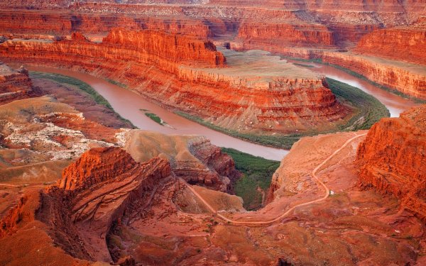 Earth Horseshoe Bend Canyons Canyon HD Wallpaper | Background Image
