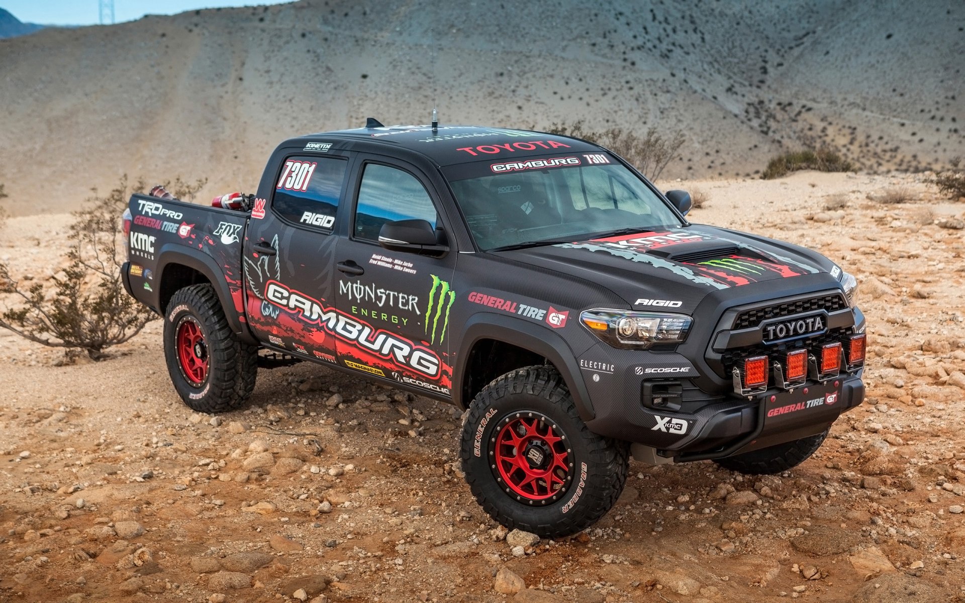 Download Race Truck Toyota Car Toyota Tacoma TRD Pro Race Truck Vehicle Toyota Tacoma HD Wallpaper